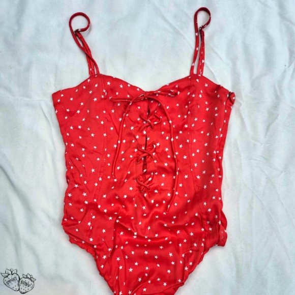 NWOT ⋆ Zara Hi-Cut Onesie 💋 - Picture 1 of 7